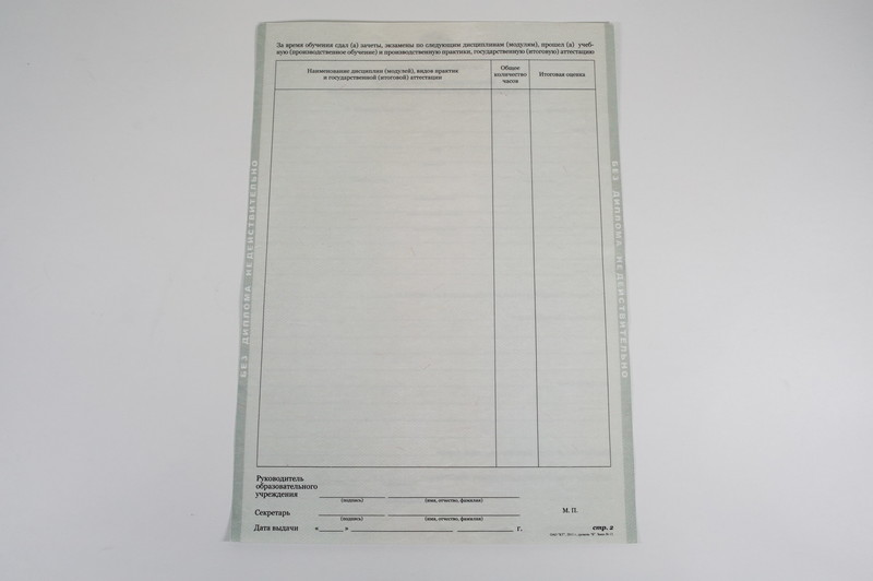 Диплом о начальном образовании  2010-2024 годов в Копейске