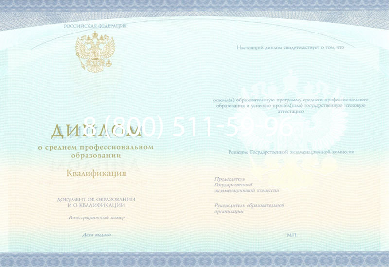 Купить Диплом колледжа (Спецбланк) 2014-2024 года в Копейске Купить Диплом колледжа (Спецбланк) 2014-2024 года в Копейске